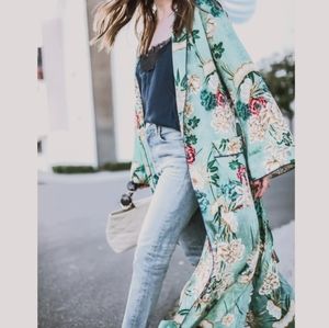 Kimono Robe in Seafoam Green 👘